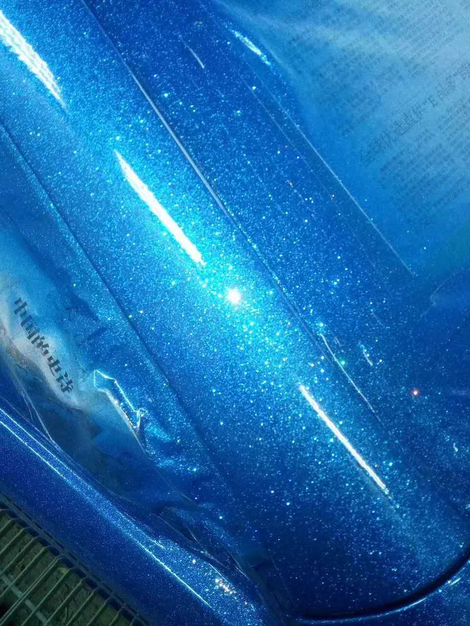 金葱蓝金光闪闪驰越世纪汽车特效油漆